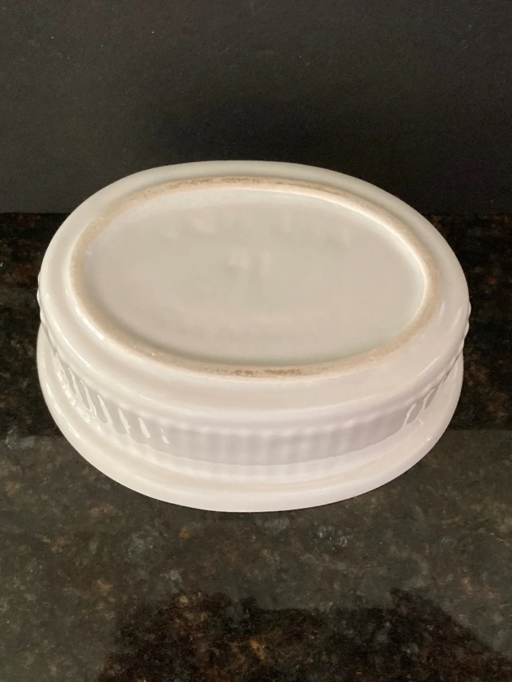 California Pottery White Rabbit Casserole Dish/Individual Size/2 Available/NEW!